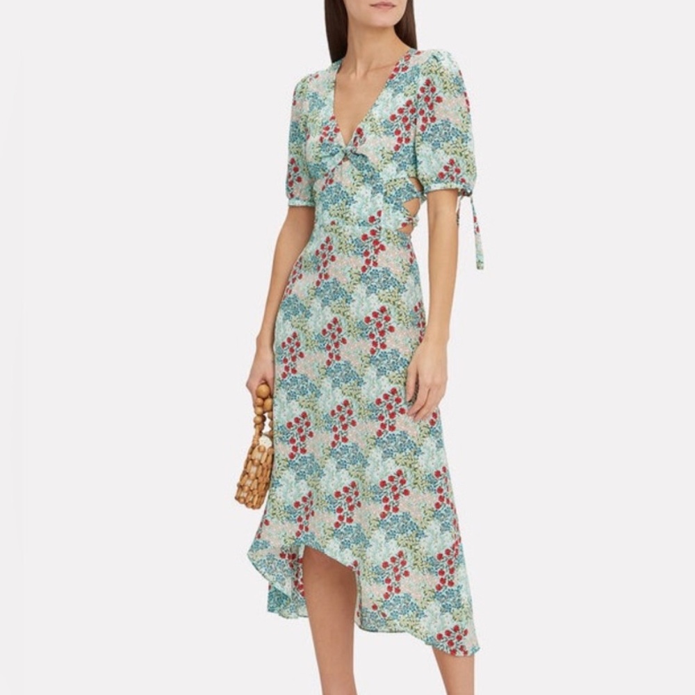 INTERMIX Floral Silk Dress